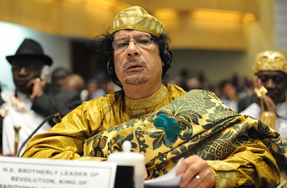 Lybijský diktátor Muammar Kaddáfí