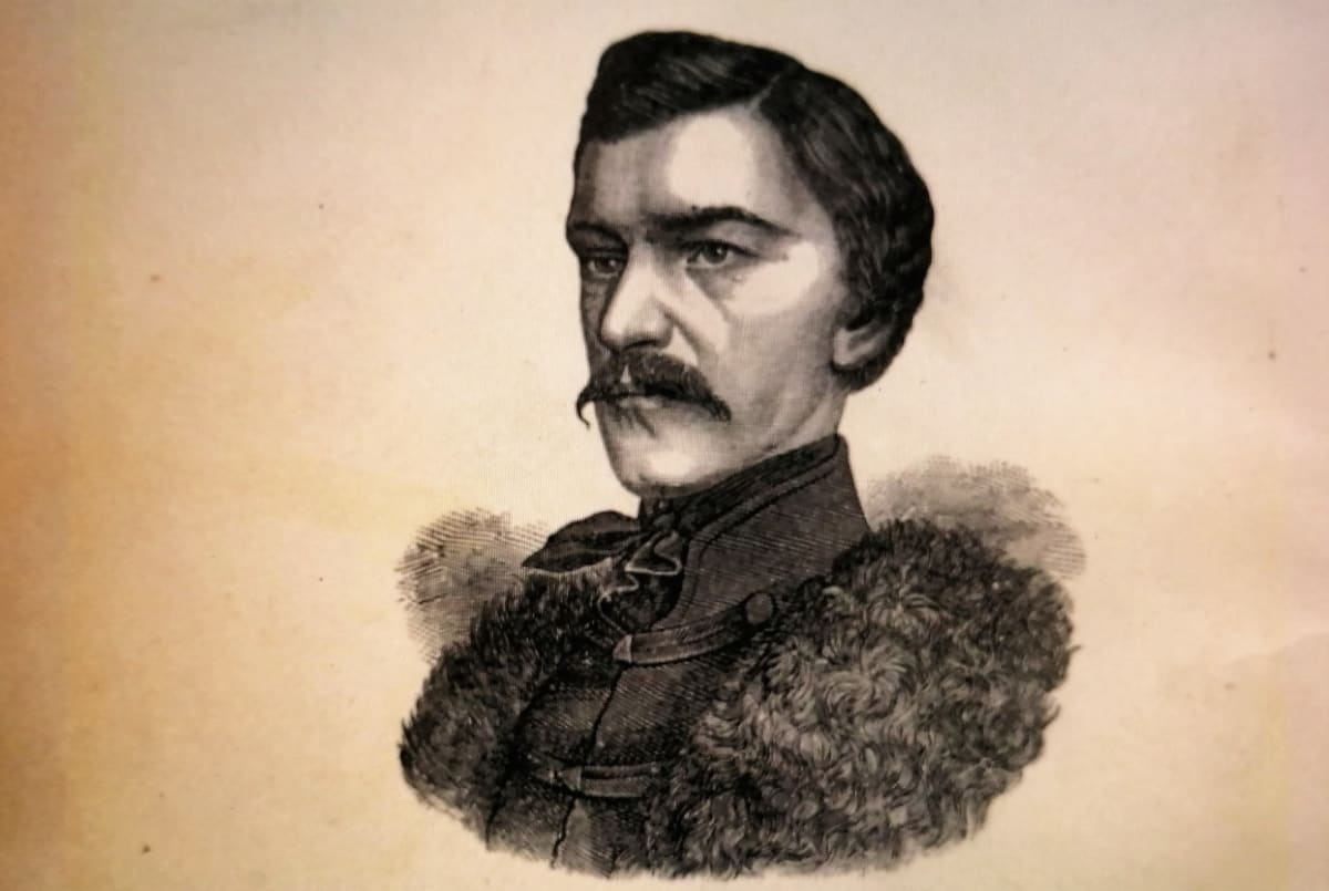 Portrét Karla H. Borovského v knize Karla Tůmy z roku 1885