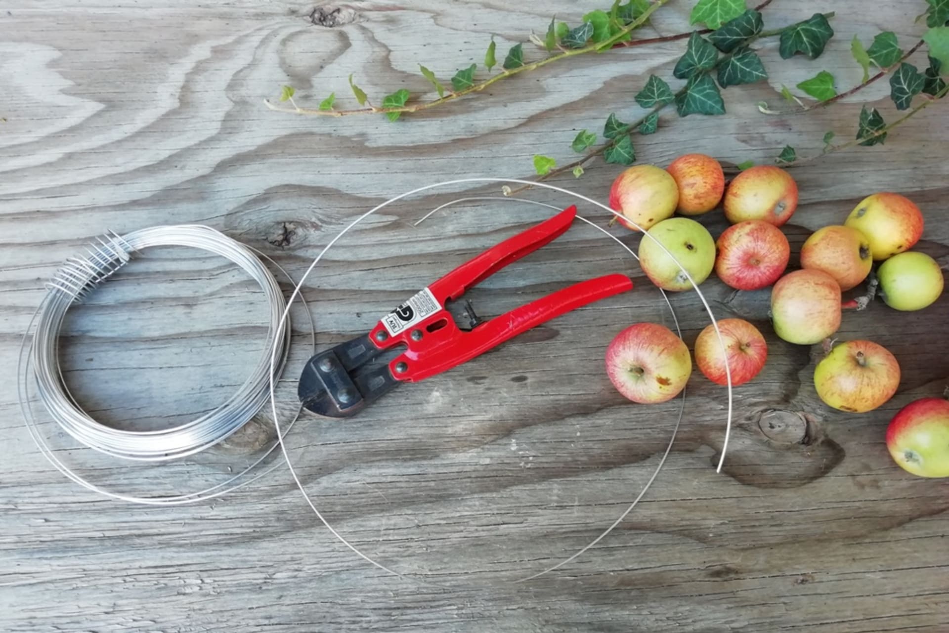 Co budete potřebovat na věnec z malých jablíček