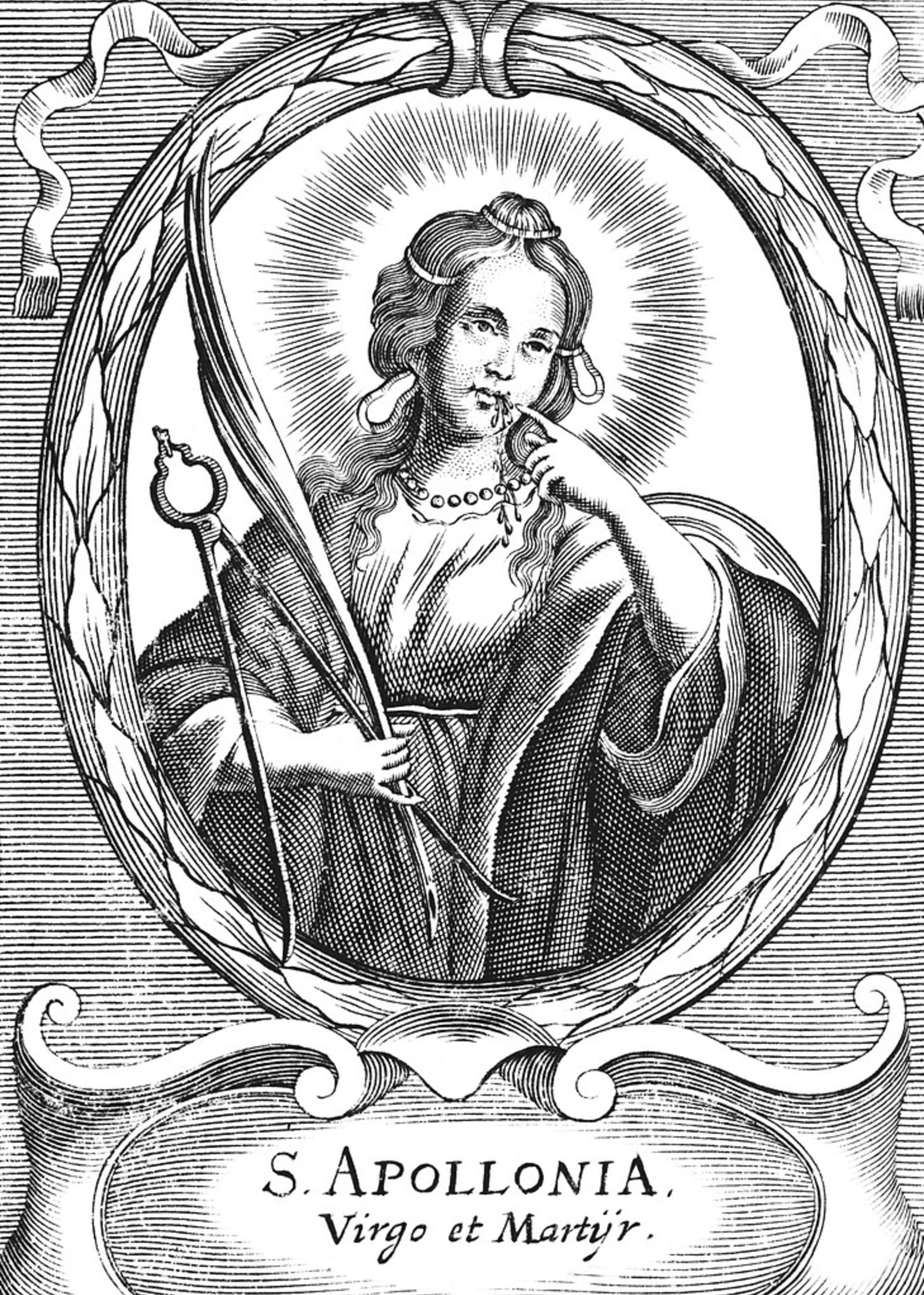 Svatá Apolena, patronka zubařů a pomocnice při bolestech zubů zemřela kolem roku 250