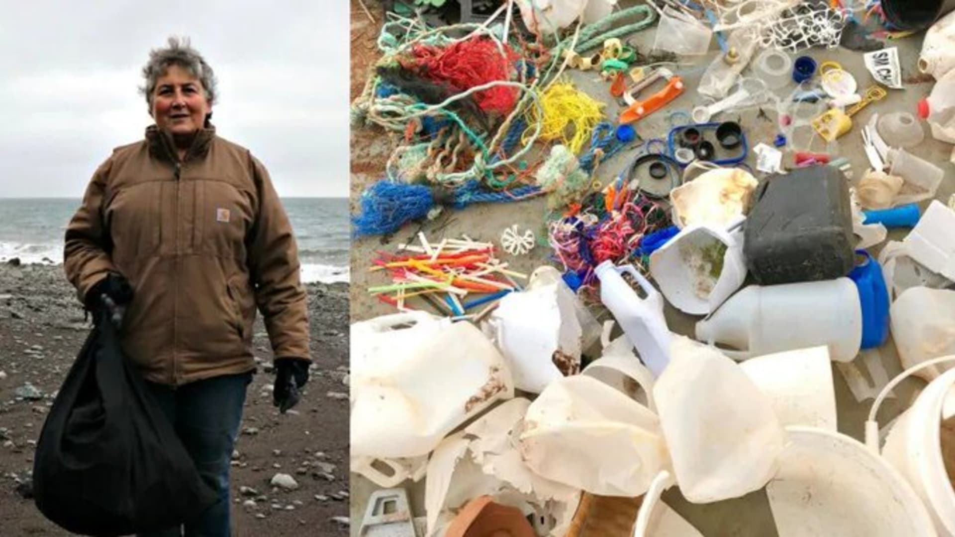 Žena za rok nasbírala 2 tuny plastů v zálivu.