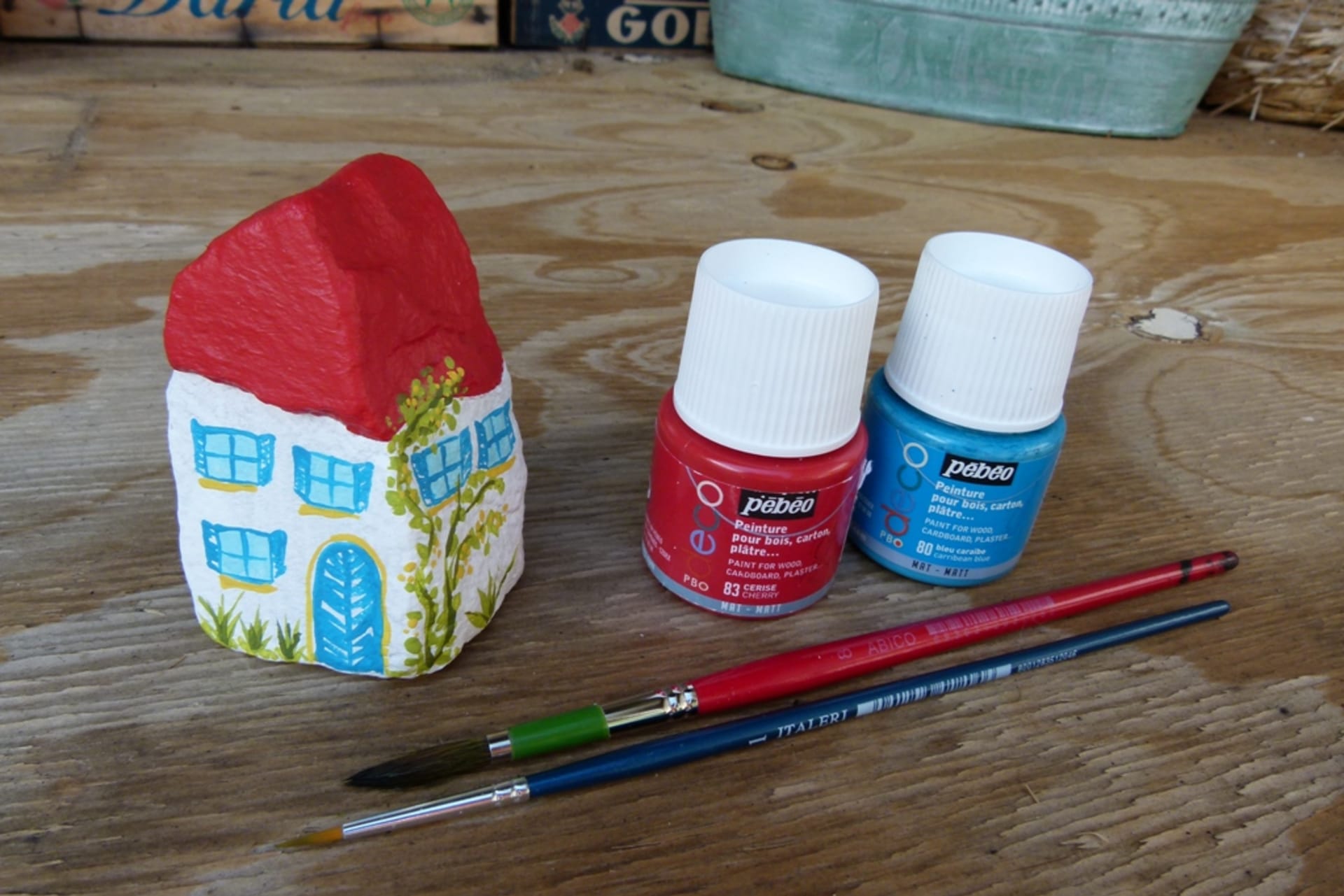 Jak namalovat kamenný domeček