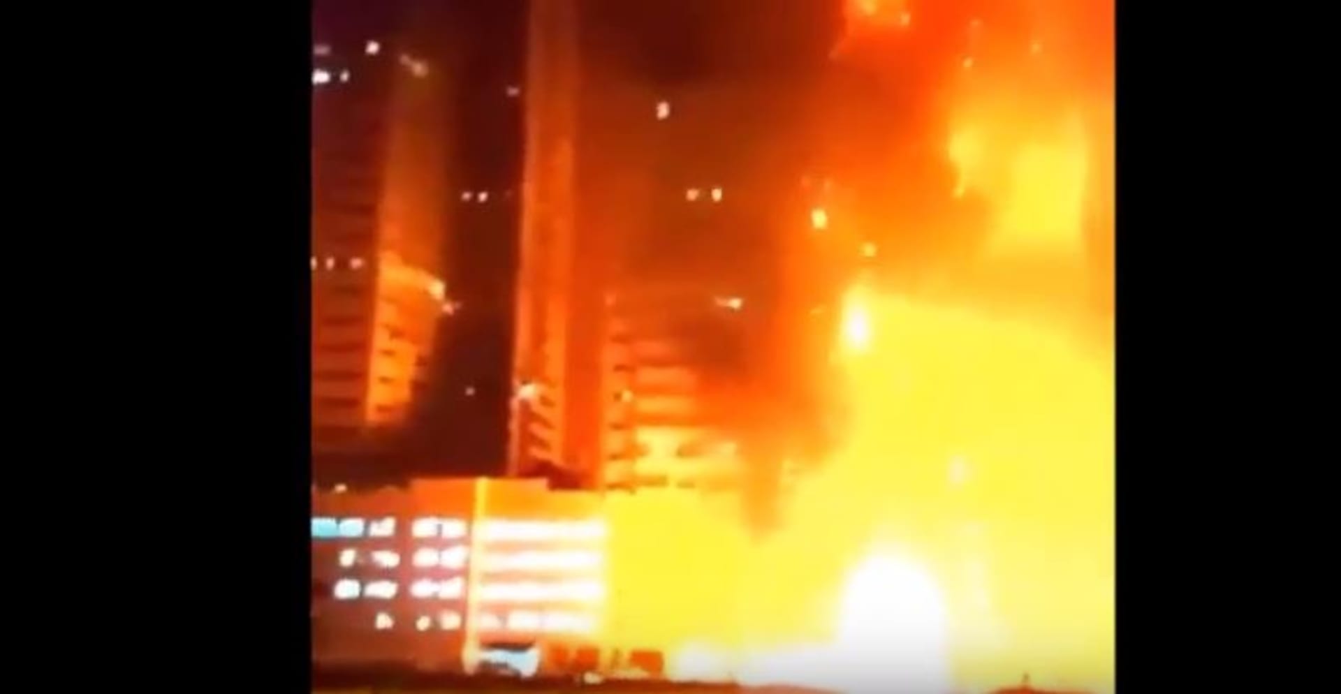 Požár v Dubaji