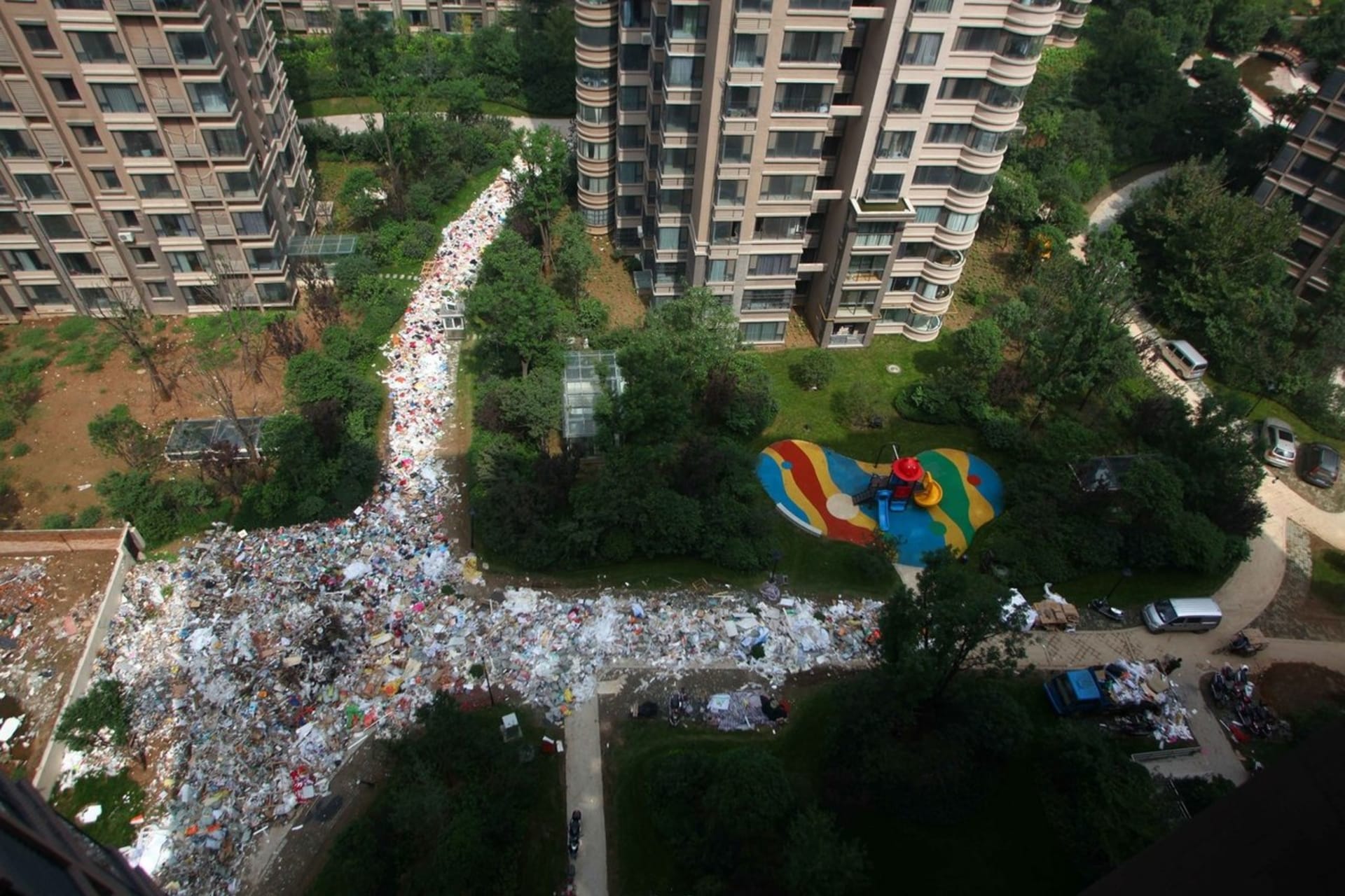 Čínské město Si-an zaplavené odpadky - Obrázek 5