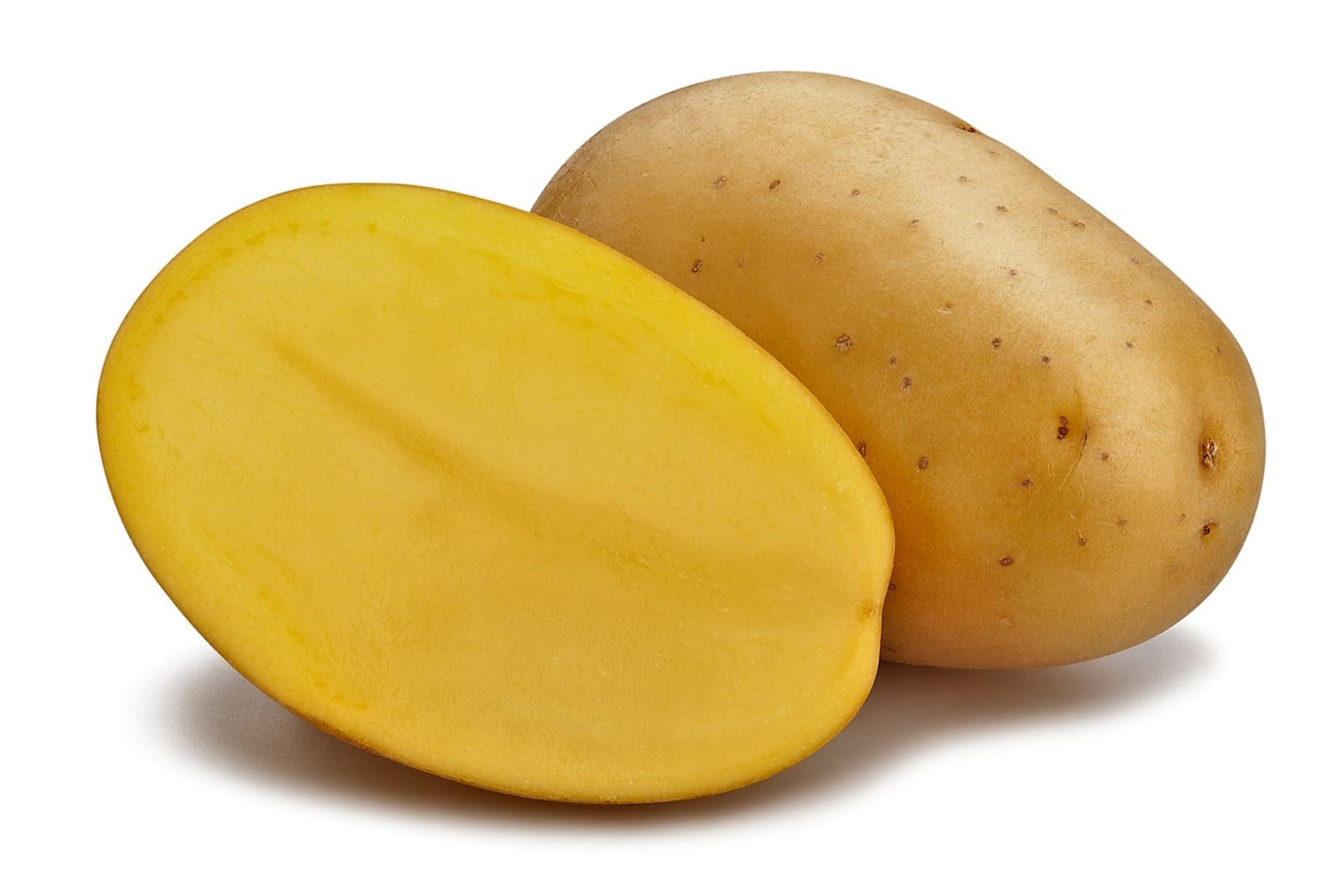 Rozkrojený brambor pomůže při aranžování rostlin