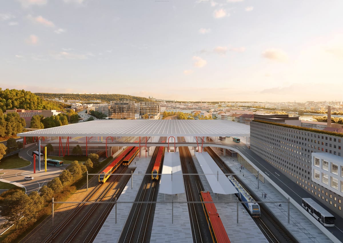 Terminál Smíchov 3Smíchovské nádraží čeká v příštích letech značná proměna.