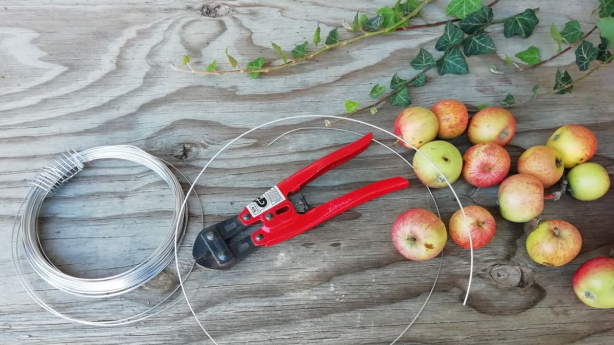 Co budete potřebovat na věnec z malých jablíček