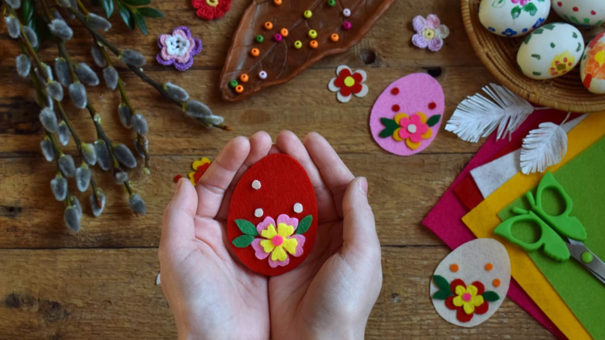 Vytvořte si velikonoční dekorace z plsti 