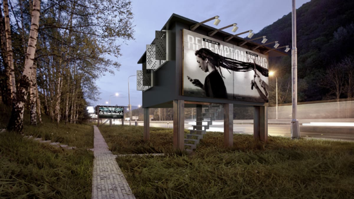 Bezdomovci by mohli bydlet v billboardech - Obrázek 1