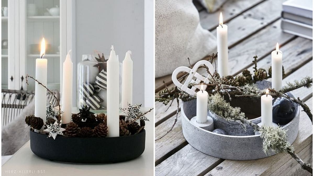 Adventní svíčky: Vyměňte čerstvé chvojí za trvanlivější materiály 5