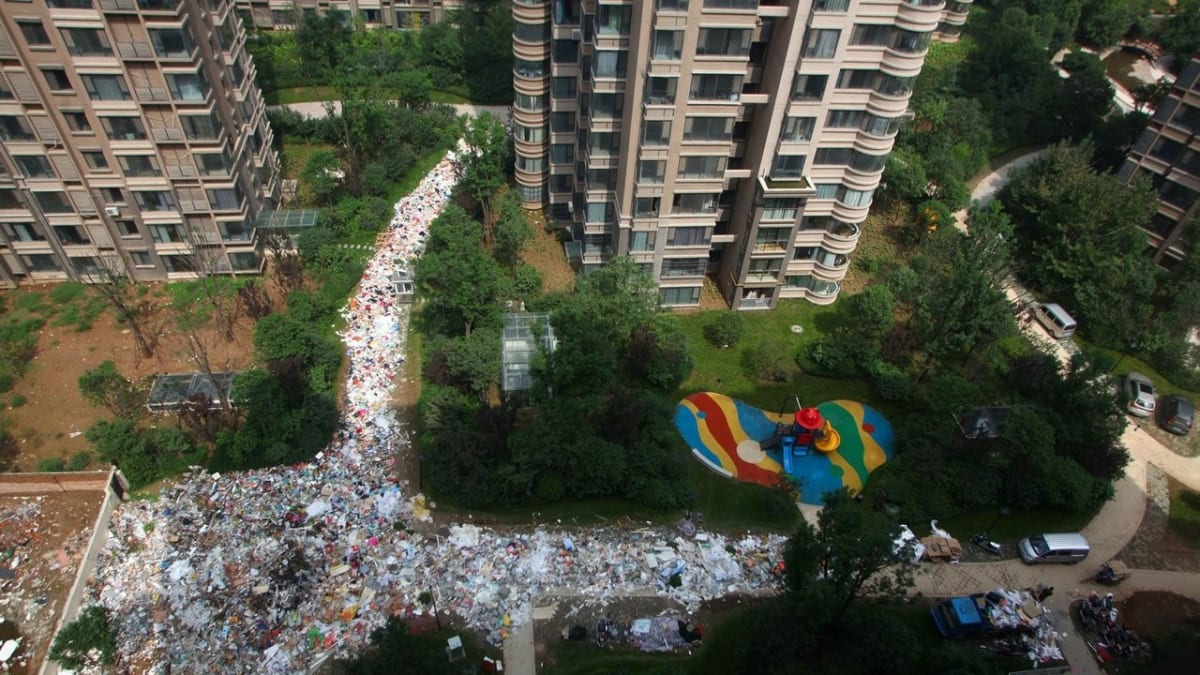 Čínské město Si-an zaplavené odpadky - Obrázek 5