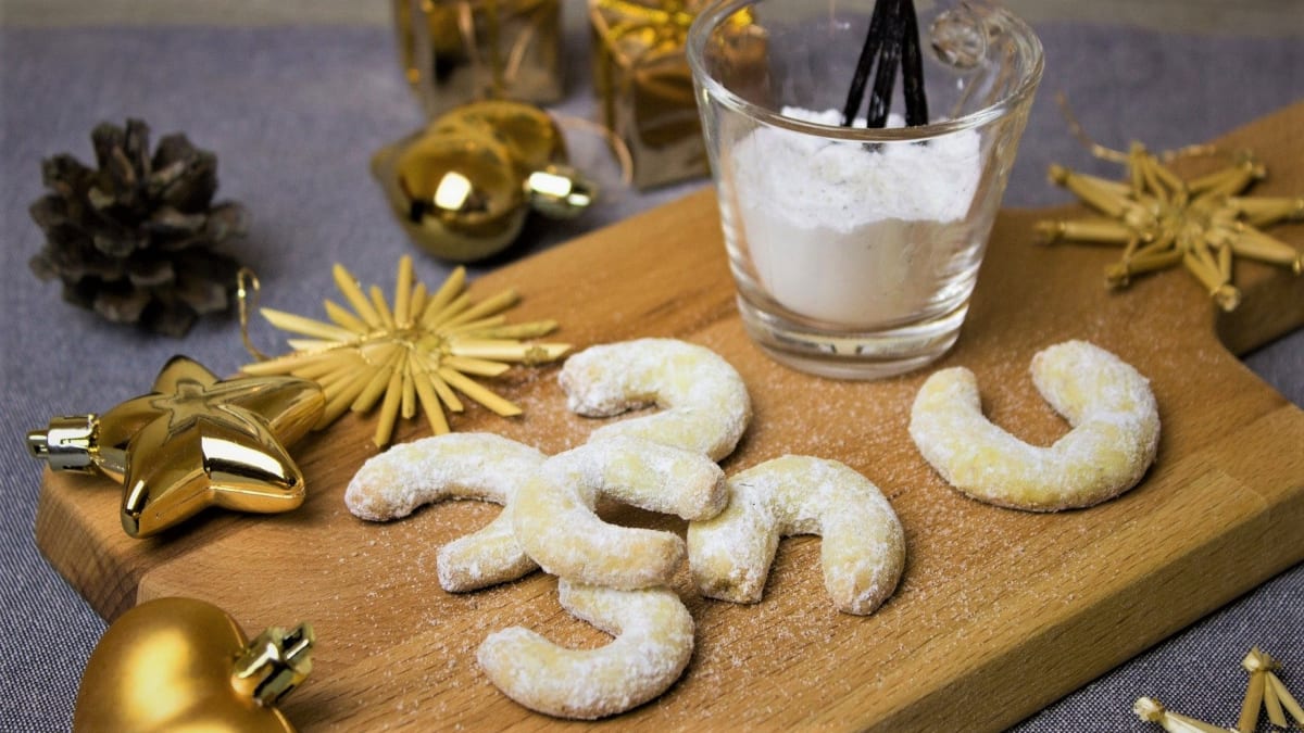 Kozoroh na Vánoce miluje klasické vanilkové rohlíčky
