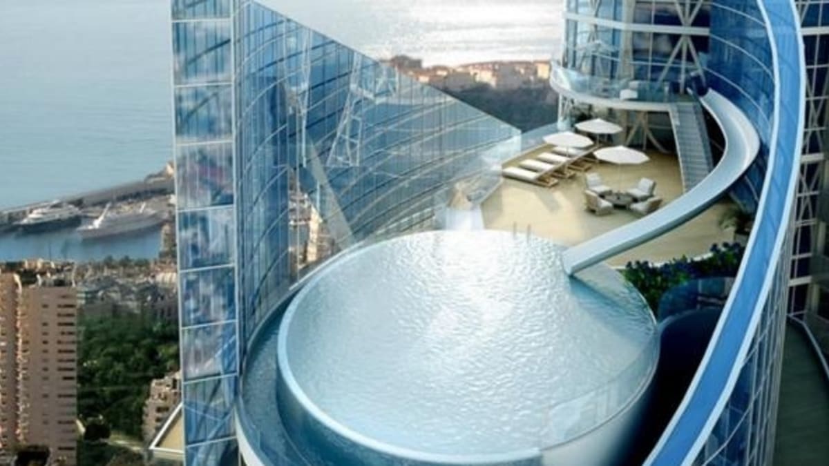 Na střeše bude luxusní byt, u kterého je i vlastní bazén.
