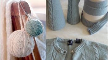 Recyklované Vánoce: Vyrobte sváteční dekorace ze starých svetrů, šál i rukavic