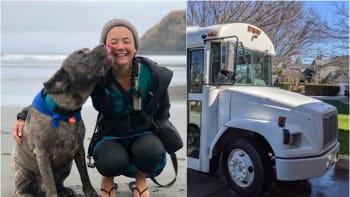 Žena žije sama se psem ve starém autobusu a je šťastná. Ušetří tisíce na nájmu