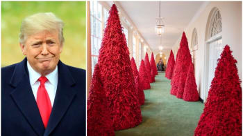 Trump vyměnil kýč za krvavý horor. Podívejte se na vánoční výzdobu Bílého domu