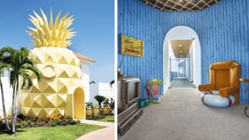 Vila ve tvaru ananasu věrně kopíruje Spongebobův dům