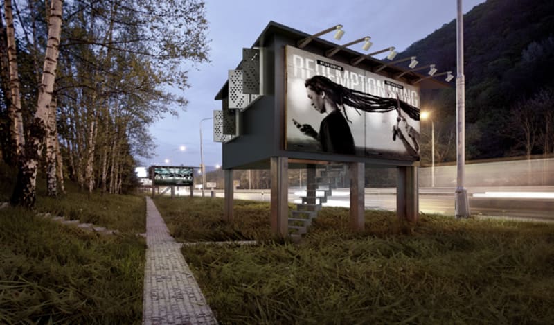 Bezdomovci by mohli bydlet v billboardech - Obrázek 1