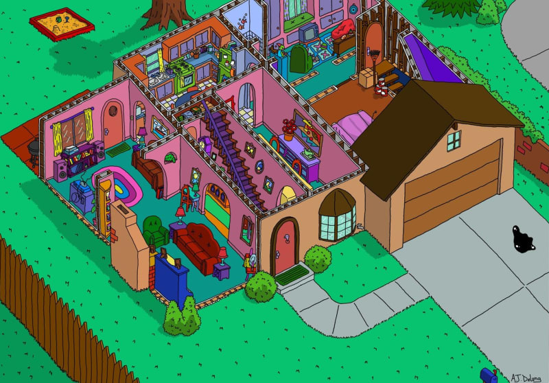 Půdorys domu Simpsonových - Obrázek 4