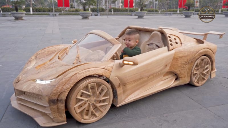 Dřevěné Bugatti 1