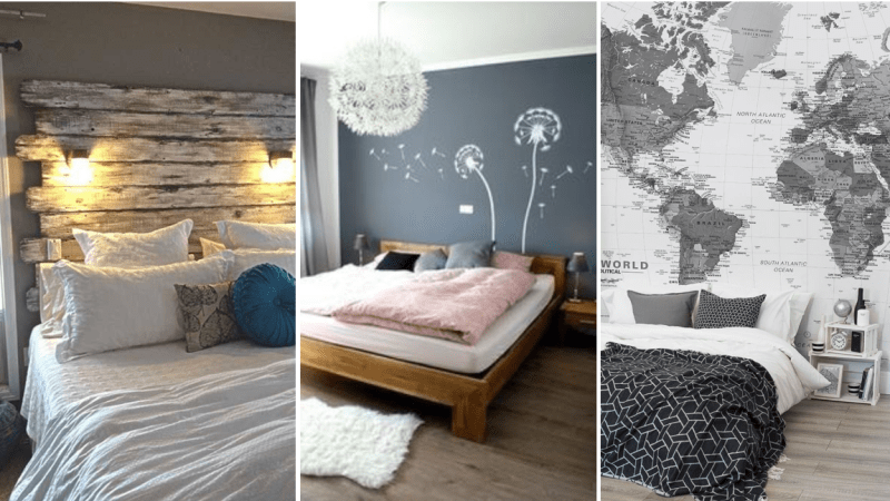 10 originálních nápadů, jak si vyzdobit prostor nad postelí