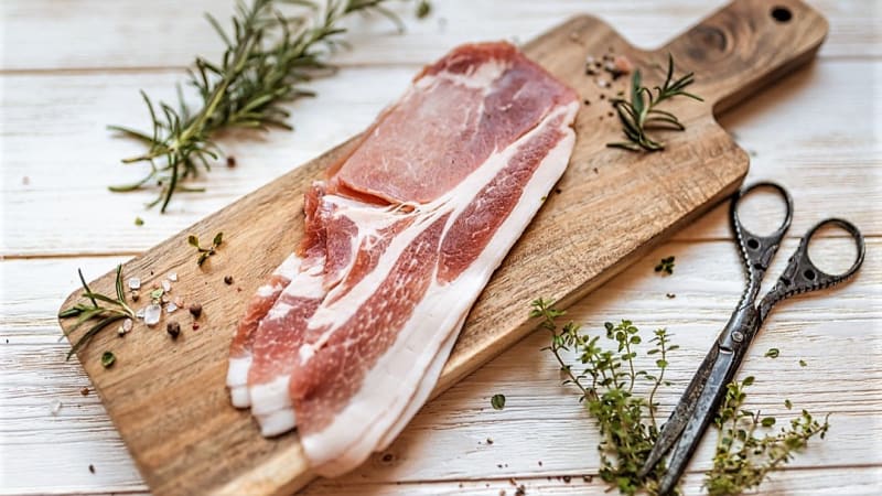 Jaký je rozdíl mezi špekem a slaninou? A proč některá při smažení prská?