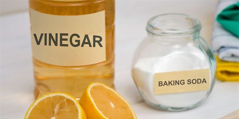 Jedlá soda se zejména při úklidu často používá jako čistič posílená o citron anebo ocet. 