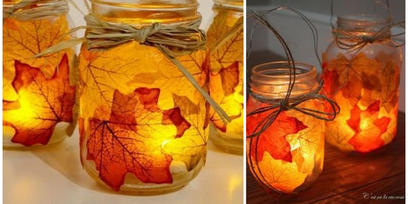 Ukažte dětem, jak vytvořit veselé koláže, svícny i věnce z barevných listů 5