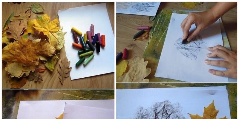 Ukažte dětem, jak vytvořit veselé koláže, svícny i věnce z barevných listů 2