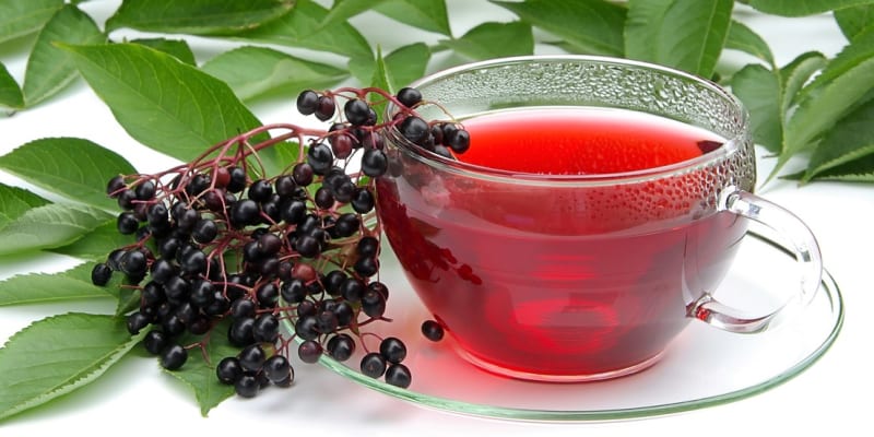 Bezinky: jako prevenci proti chřipce a nachlazení v sychravých podzimních dnech vypijeme bezinkový čaj ráno a večer po jídle.