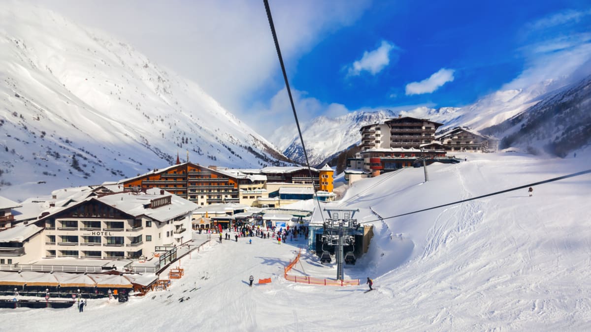 Lyžařské středisko Obergurgl v Tyrolsku