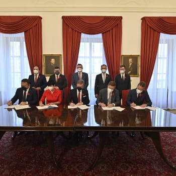 Podpis koaliční smlouvy