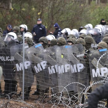 Situace na bělorusko-polské hranici.