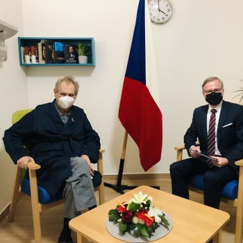 Miloš Zeman a Petr Fiala