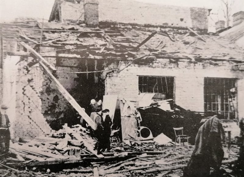 Okraje dnešní Ostravy po náletech z jara 1945 (Foto: Archiv města Ostravy)