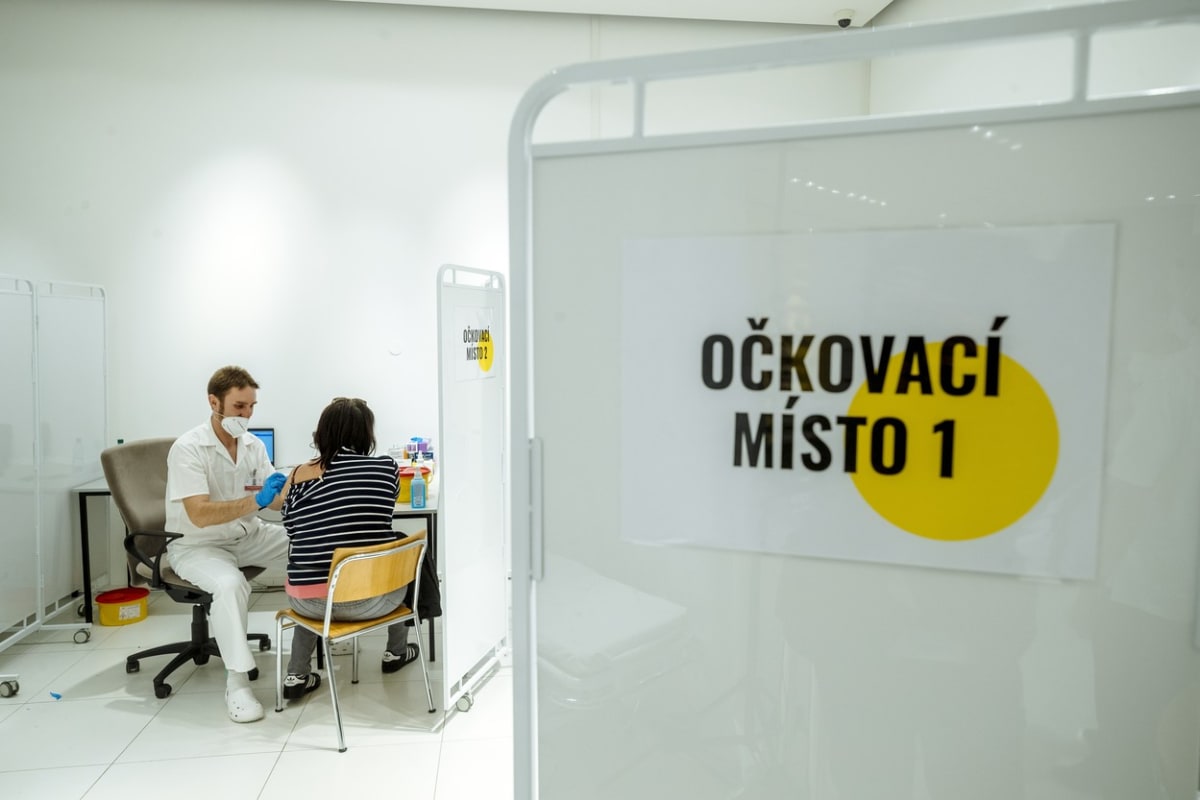 Očkovací místo na pražském Chodově
