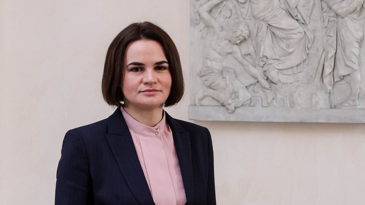 Běloruská opoziční vůdkyně Svjatlana Cichanouská