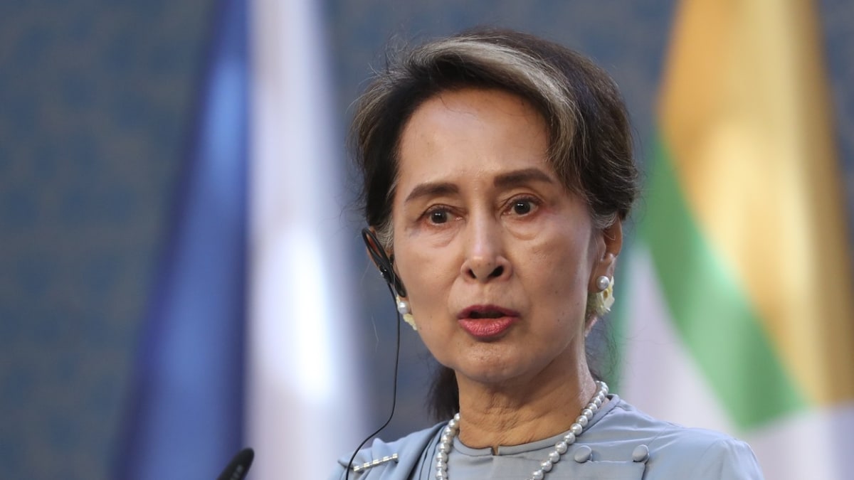 Do Aun Schan Su Ťij na návštěvě v České republice v roce 2018