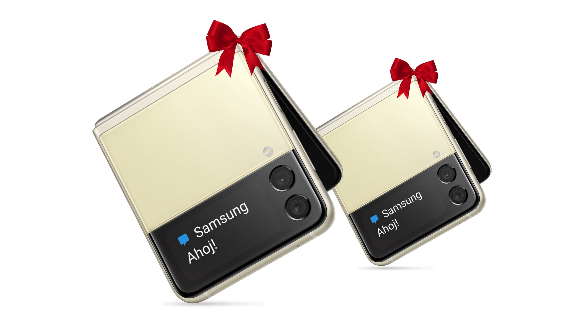 Vánoční cesta - Soutěžte o telefon Samsung ZFlip3 5G krémové barvy v hodnotě 27 tisíc korun