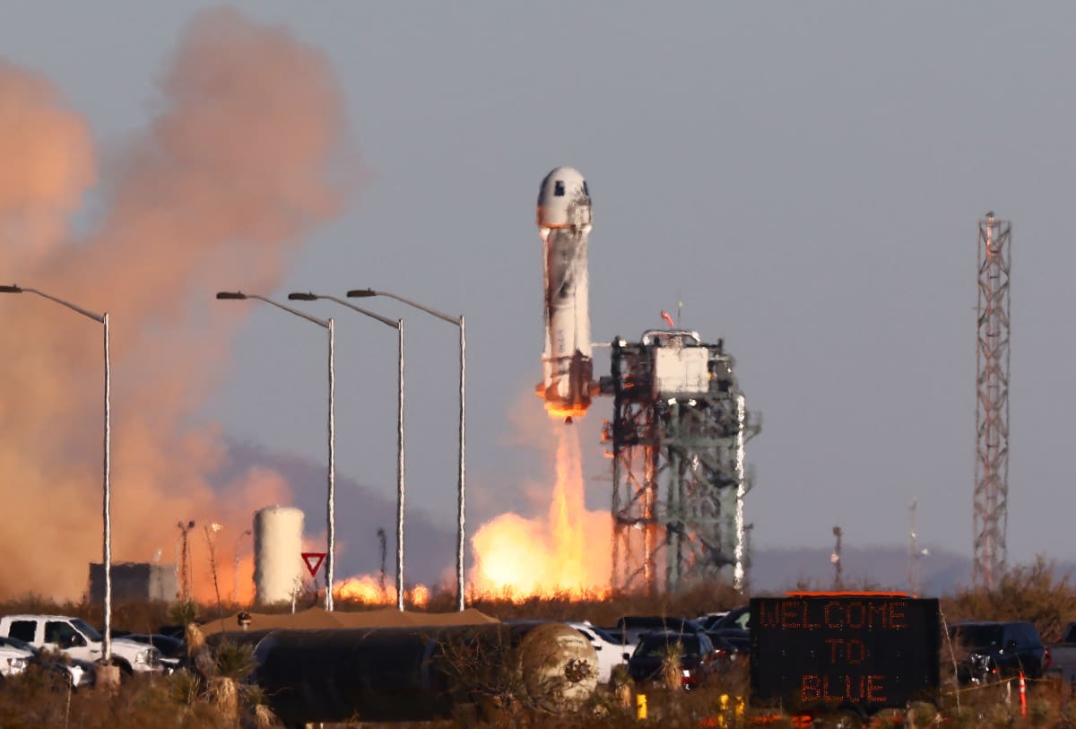 Raketa Blue Origin odstartovala z Texasu.