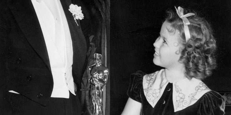 Walt Disney s dětskou hvězdou Shirley Temple.