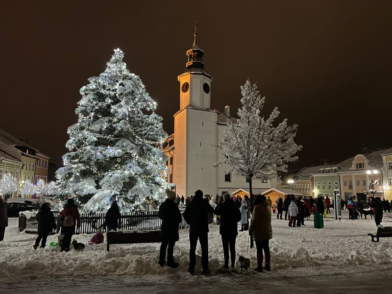 17. Vánoční strom v Rýmařově.