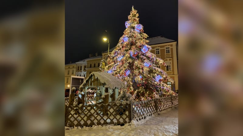 16. Vánoční strom v obci Znojmo.
