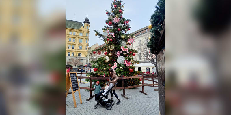 4. Vánoční strom v Brně.