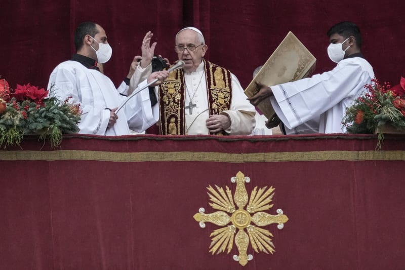 Papež František pronesl 25. prosince vánoční poselství.