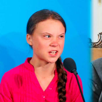 Greta Thunbergová a Miloš Zeman