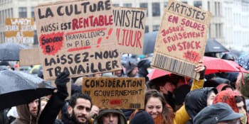Bez kultury není budoucnost. Tisíce Belgičanů protestovaly proti zavření divadel a kin