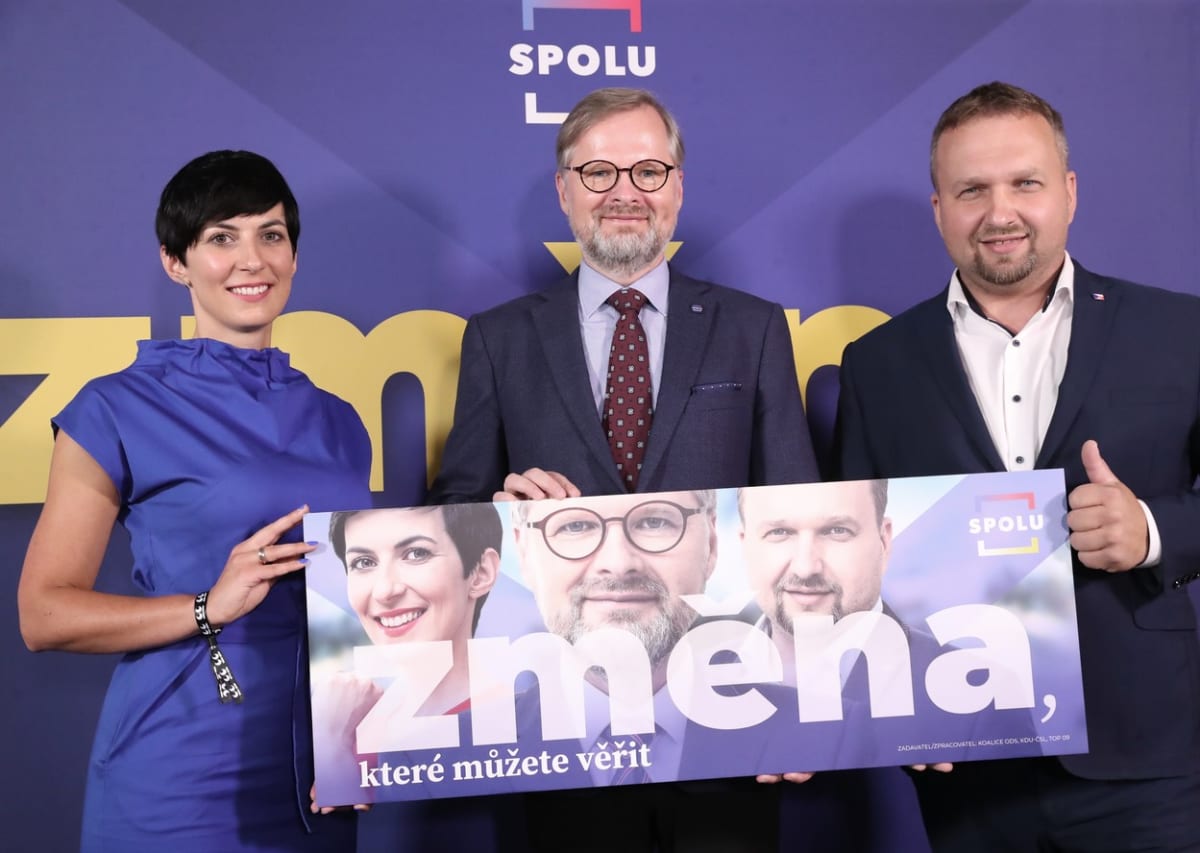 Volby by vyhrála koalice Spolu tvořená ODS, TOP 09 a KDU-ČSL.