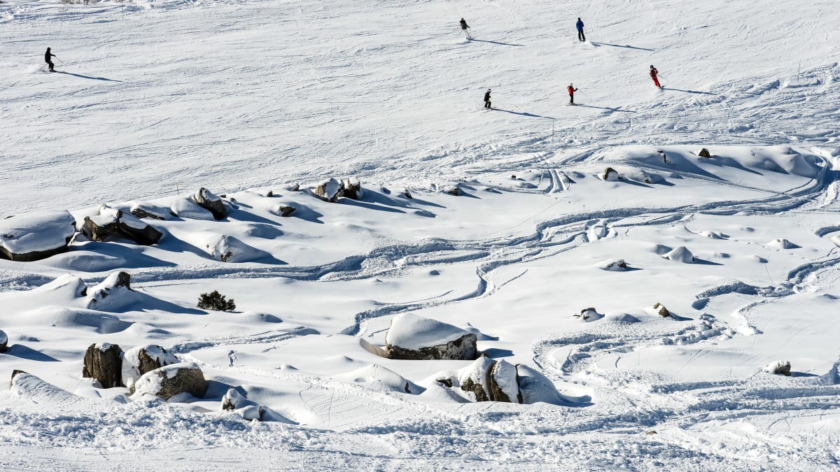 V těchto místech lyžařského střediska Méribel měl Schumacher fatálně upadnout.