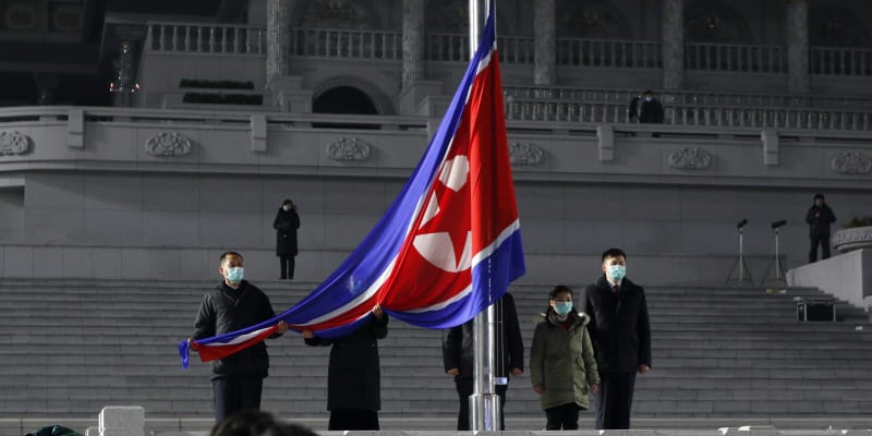 Nový rok vítali i v severokorejském Pchjongjangu.